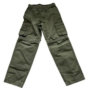 Boys Scouts Of‎ America Cargo Convertible Uniform Pants Youth Size 12 Army Green